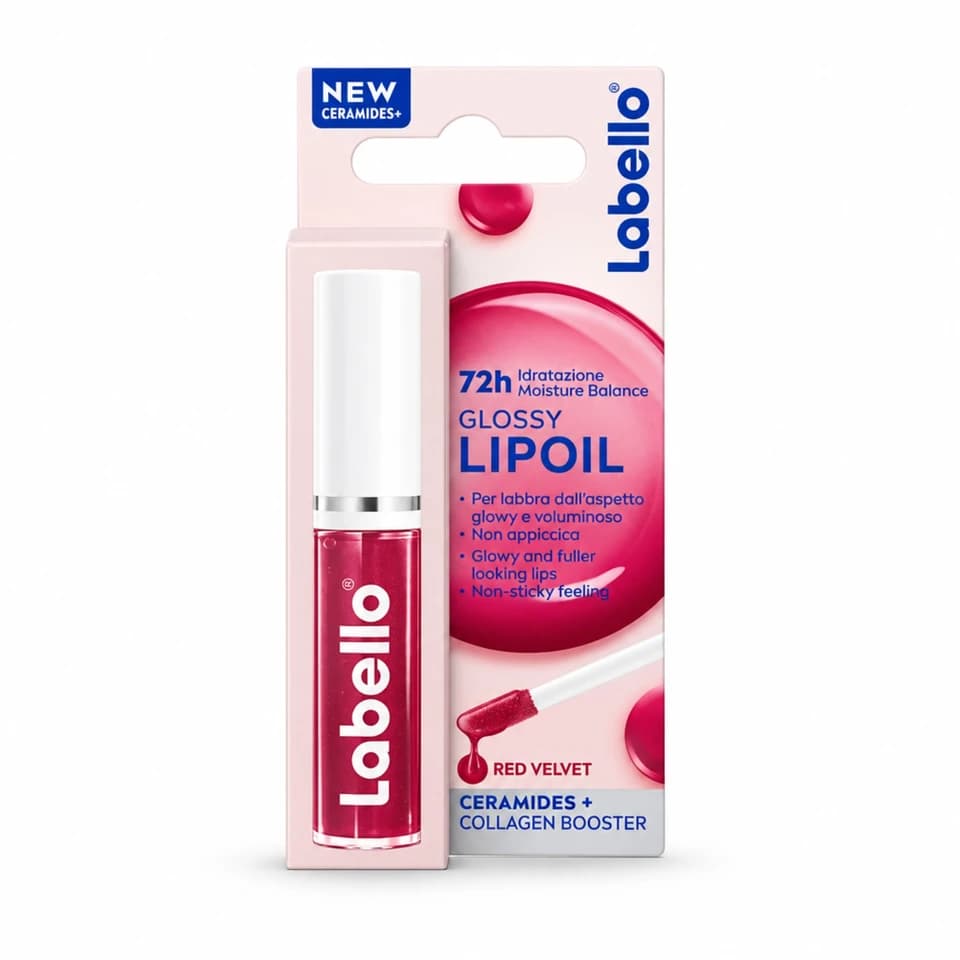 Glossy Lip Oil Red Velvet 5,1 Gr