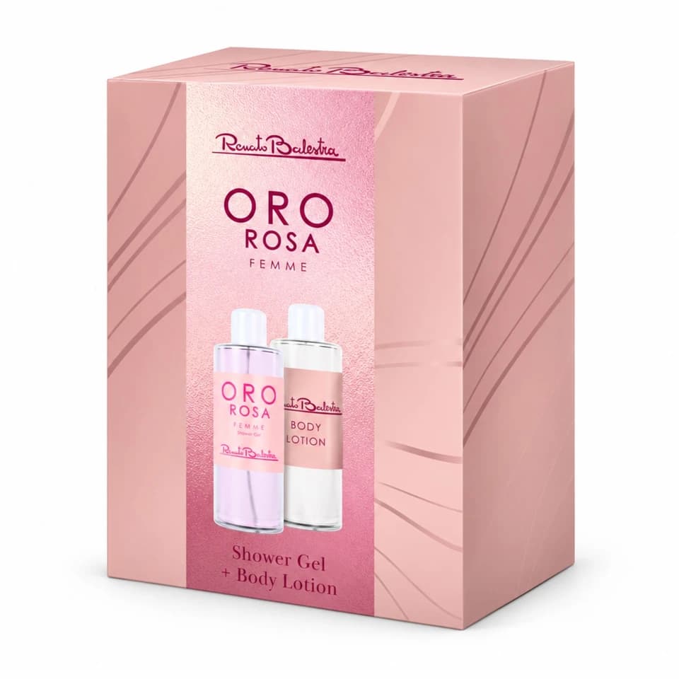 Cofanetto Oro Rosa - Shower Gel 400ml + Body Lotion 400ml