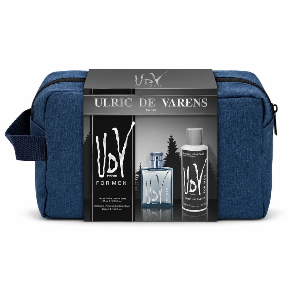 Cofanetto Udv For Men - Eau De Toilette 60ml + Deodorante Spray 200ml + Pochette In Tessuto