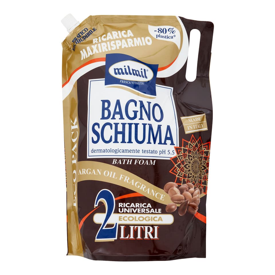 Bagno Schiuma Argan Oil Fragrance Ricarica Universale Ecologica