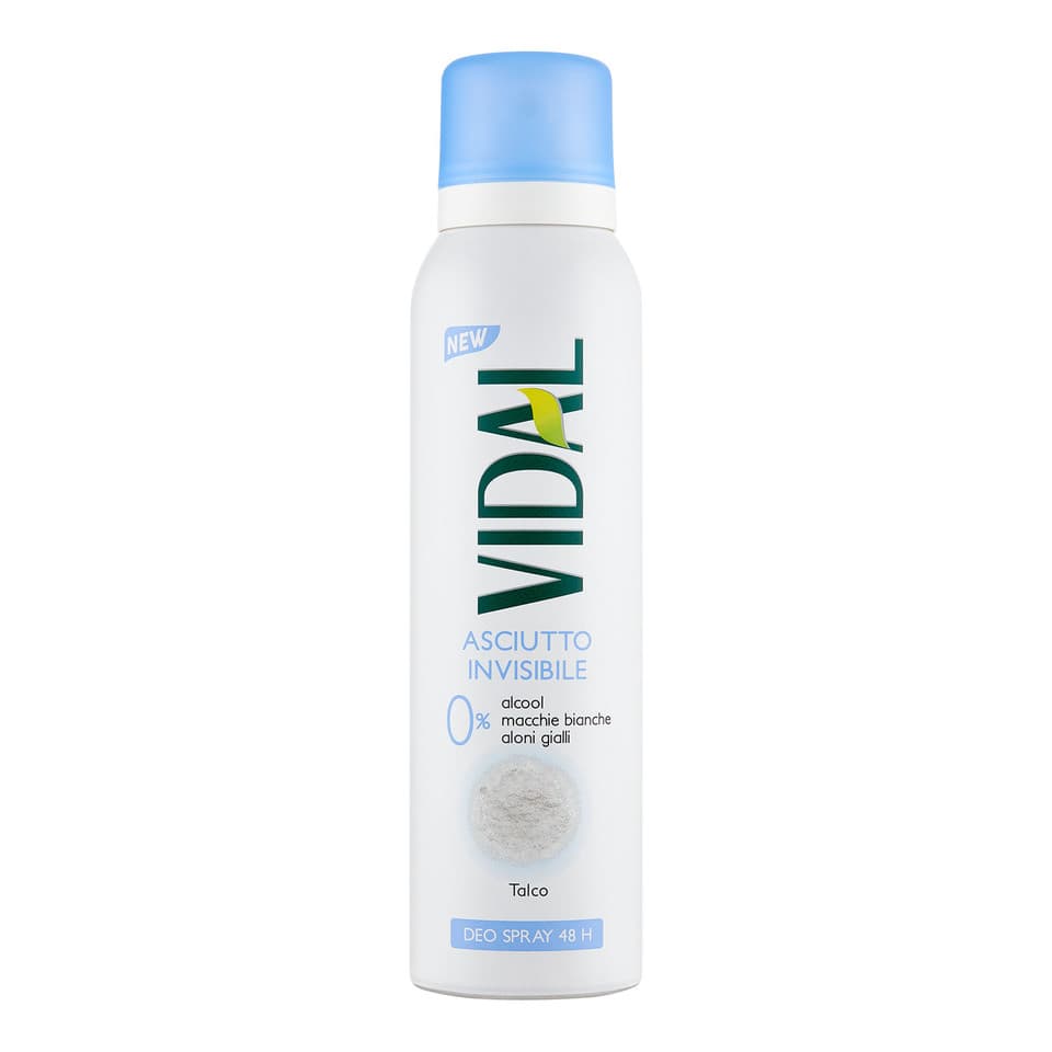 Asciutto Invisibile Talco Deo Spray 48 H