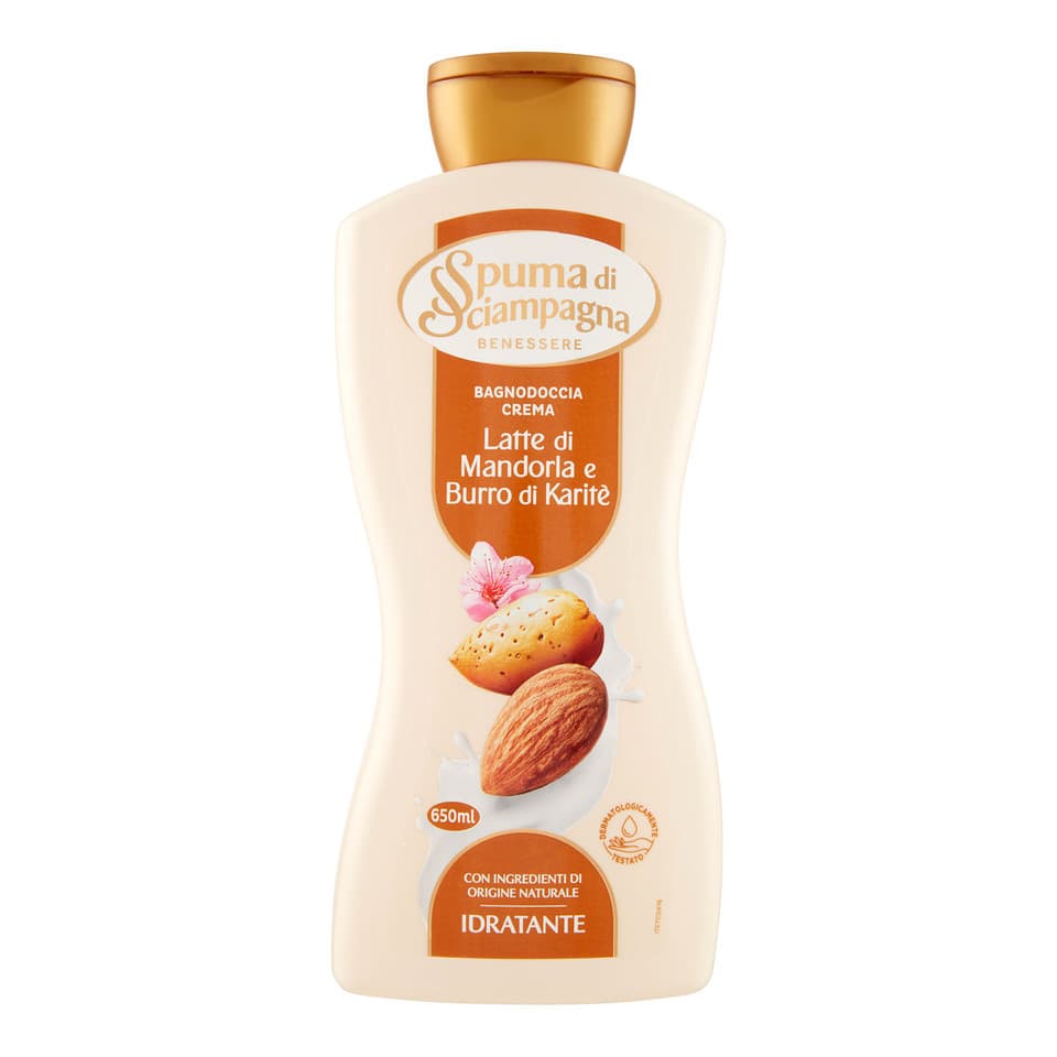 Benessere Idratante Bagnodoccia Crema Latte Di Mandorla E Burro Di Karité