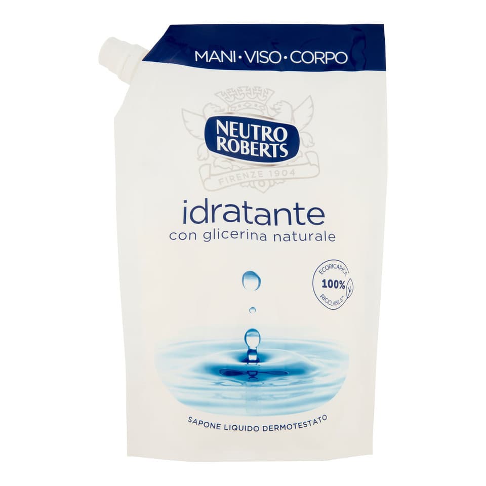 Idratante Con Glicerina Naturale Sapone Liquido Ricarica