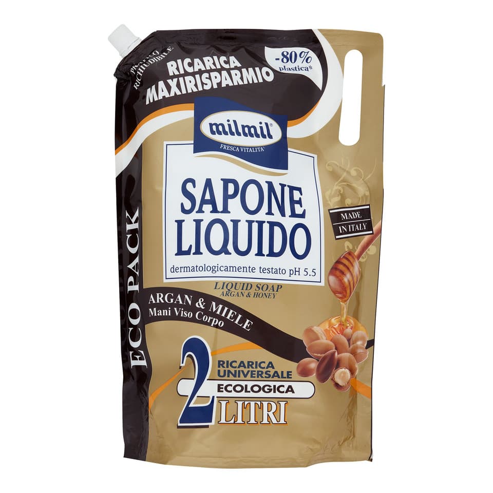 Sapone Liquido Argan & Miele Ricarica Universale Ecologica