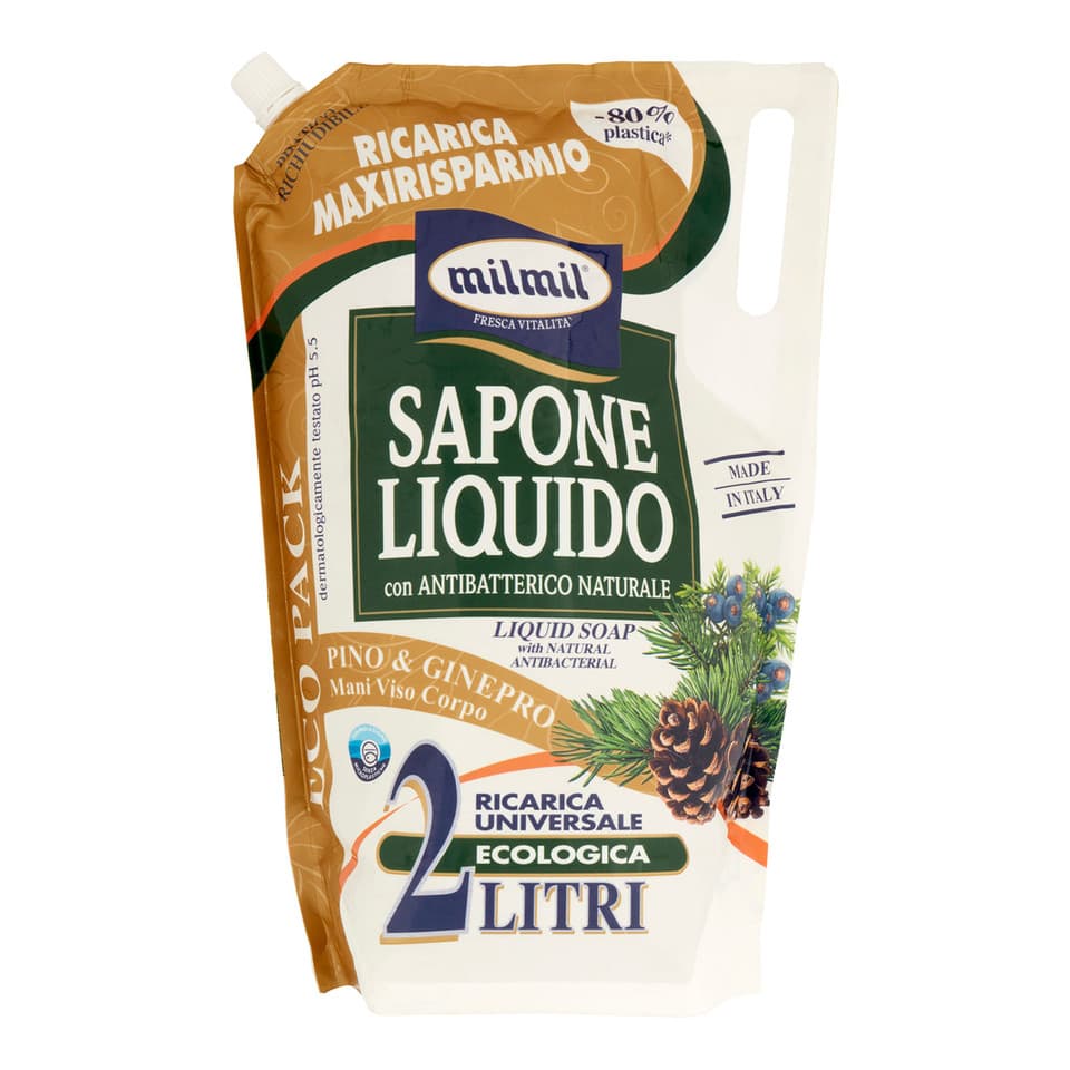 Sapone Liquido Pino & Ginepro Ricarica Universale Ecologica