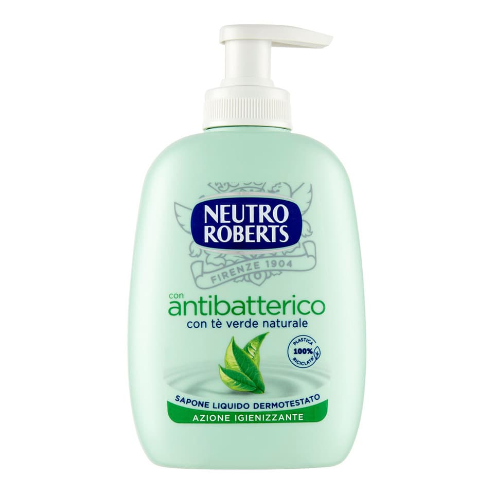 Sapone Liquido Con Antibatterico Con Tè Verde Naturale