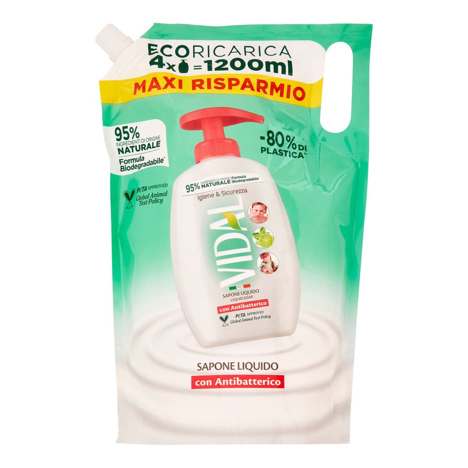 Igiene & Sicurezza Sapone Liquido Con Antibatterico Ecoricarica