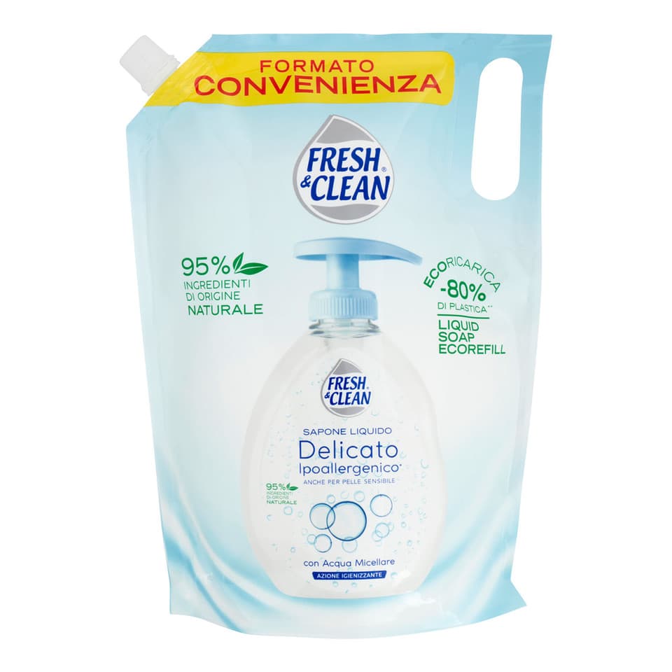 Sapone Liquido Delicato Ipoallergenico* Con Acqua Micellare Ecoricarica