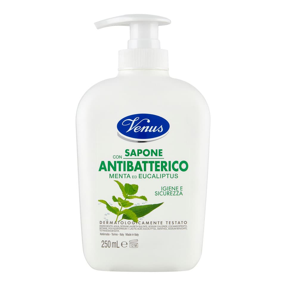 Sapone Con Antibatterico Menta Ed Eucaliptus