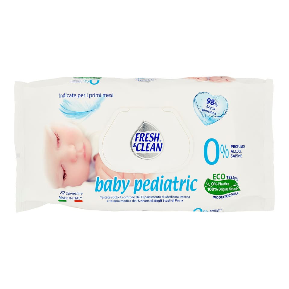Baby Pediatric Salviettine 72 Pz