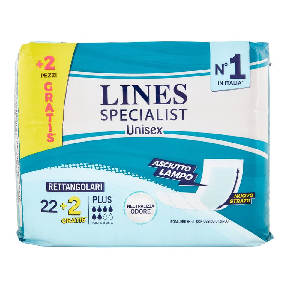 Specialist Unisex Rettangolari Plus 22+2 Pz