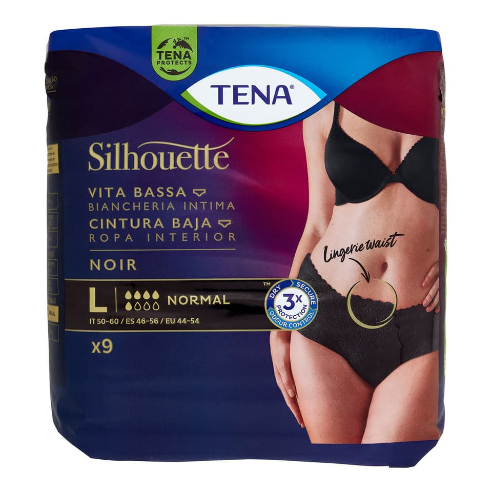 Silhouette Vita Bassa Biancheria Intima Noir Normal