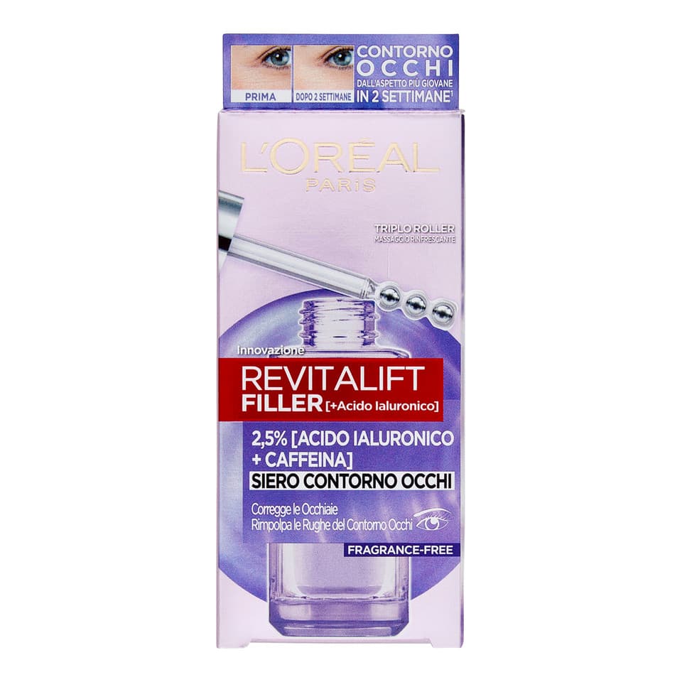 Revitalift Filler Eye Serum,siero Occhi Illuminante E Rimpolpante