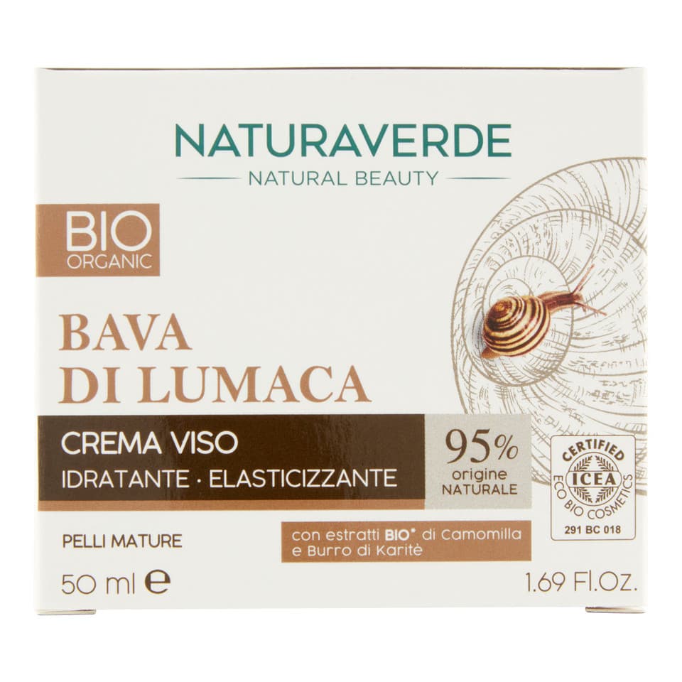 Natural Beauty Bio Bava Di Lumaca Crema Viso Idratante - Elasticizzante