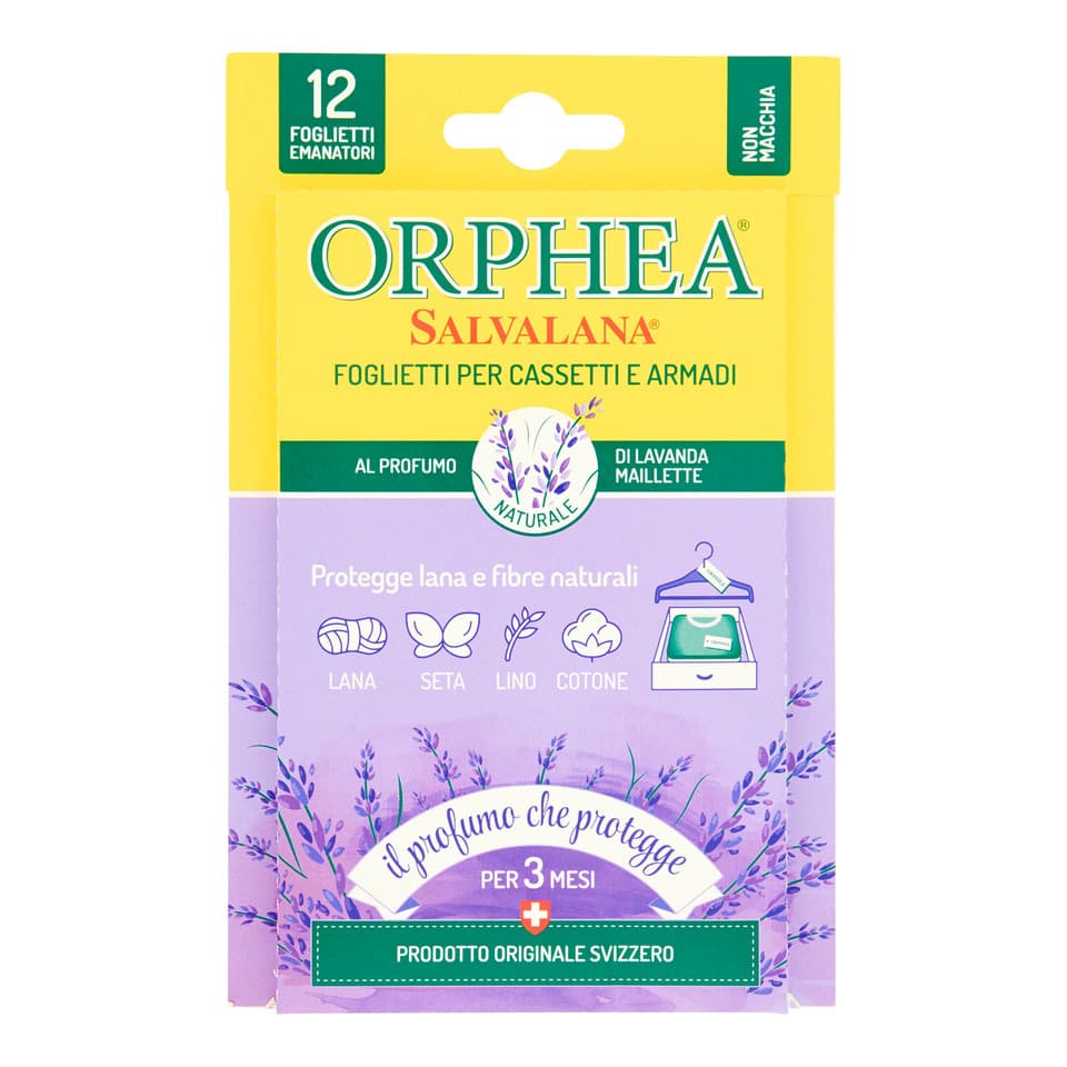 Salvalana Foglietti Per Cassetti E Armadi Al Profumo Di Lavanda Maillette 12 Pz
