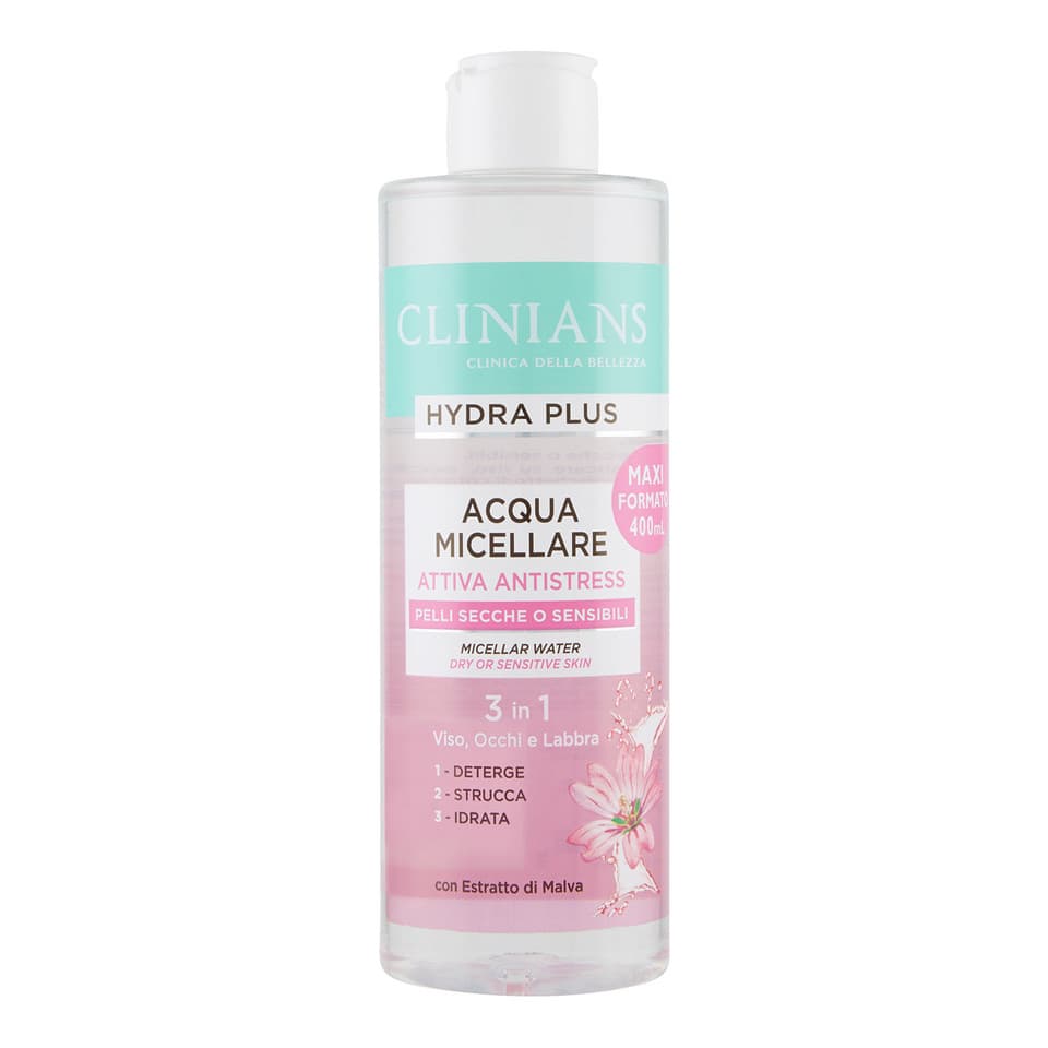 Hydra Plus Acqua Micellare Attiva Antistress Pelli Secche O Sensibili