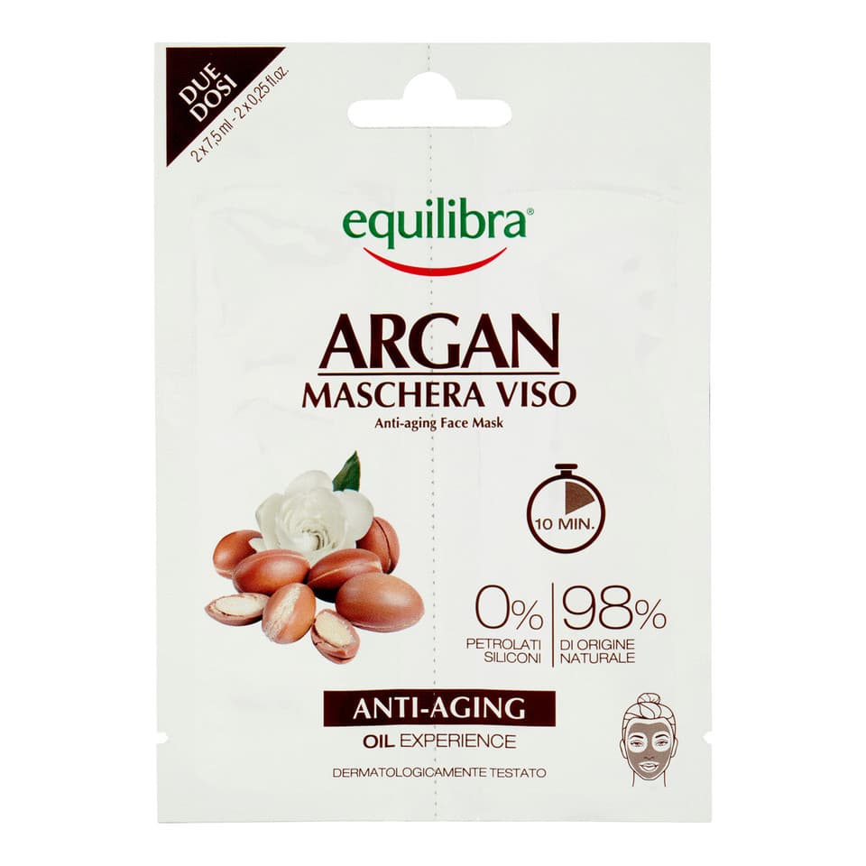 Argan Maschera Viso Antiaging 2 X 7,5 Ml
