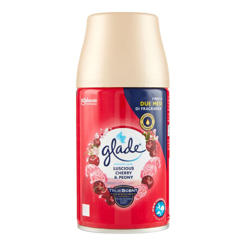 Automatic Spray Ricarica, Profumatore Per Ambienti, Fragranza Luscious Cherry & Peony