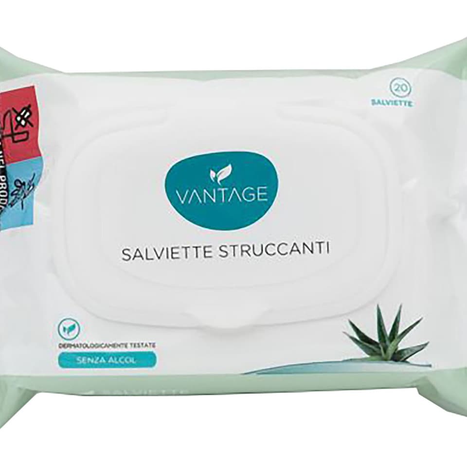 Salviette Struccanti Aloe Vera 20 Pz