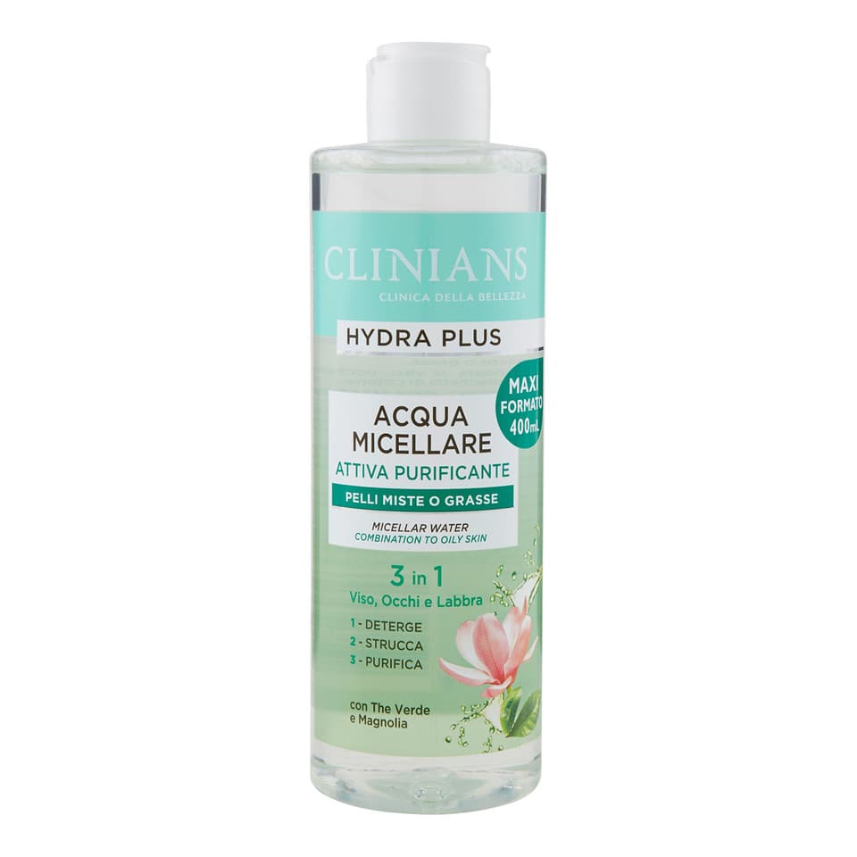 Hydra Plus Acqua Micellare Attiva Purificante Pelli Miste O Grasse