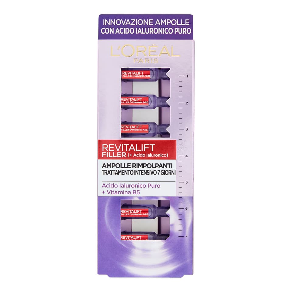 Ampolle Rimpolpanti E Idratanti Revitalift Filler, Acido Ialuronico Puro
