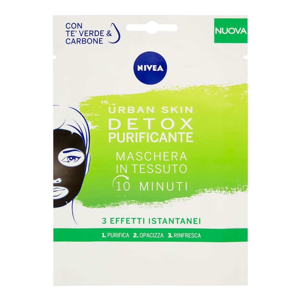 Urban Skin Detox Purificante Maschera In Tessuto 10 Minuti 1 Pz