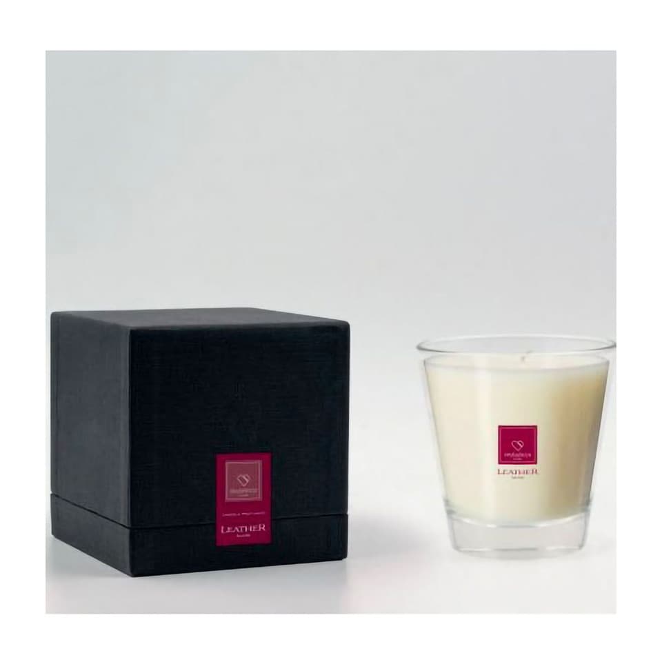 Candela Profumata Leather Musk