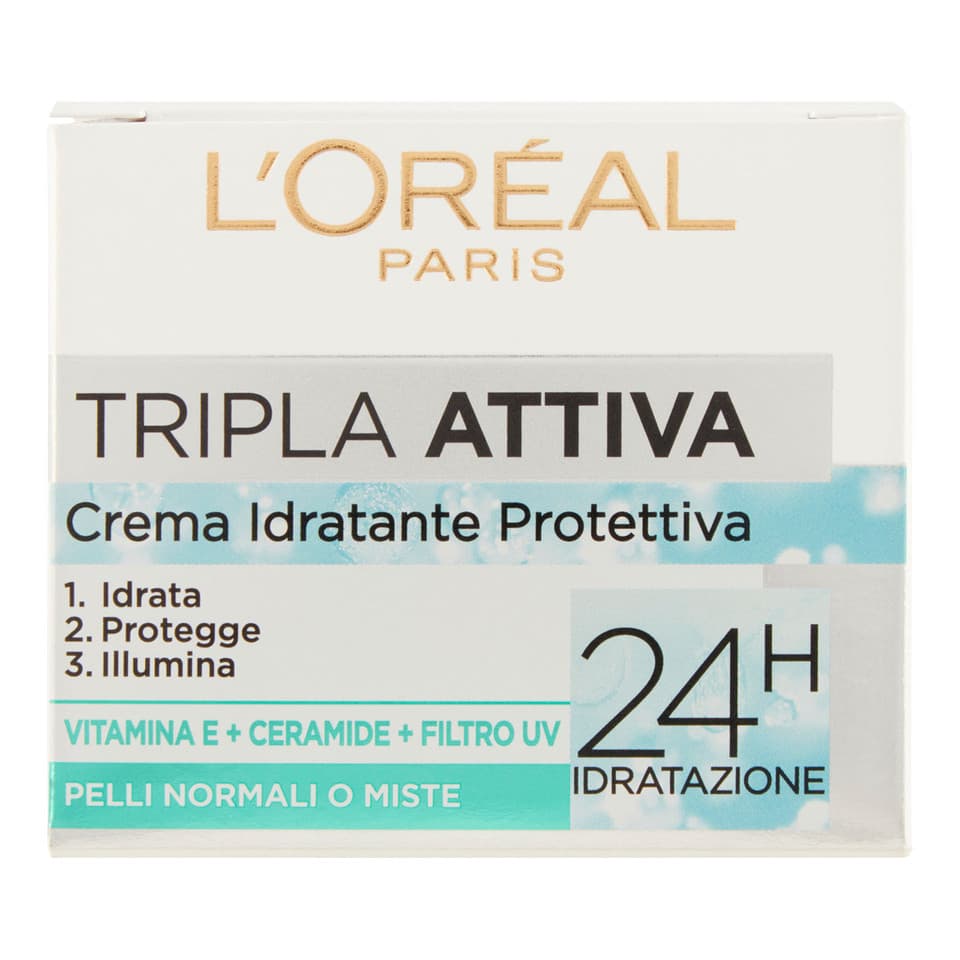 Tripla Attiva Crema Idratante Protettiva Pelli Normali O Miste
