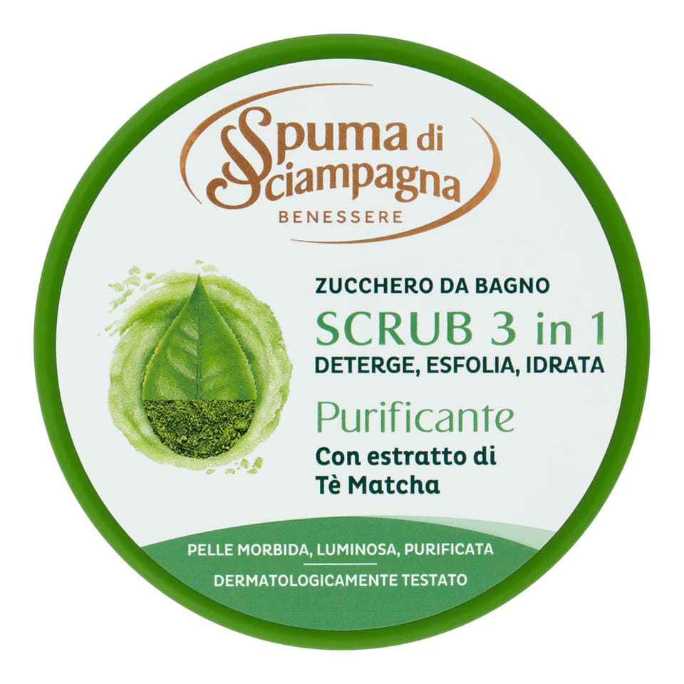 Benessere Scrub 3in1 Purificante Con Estratto Di Tè Matcha