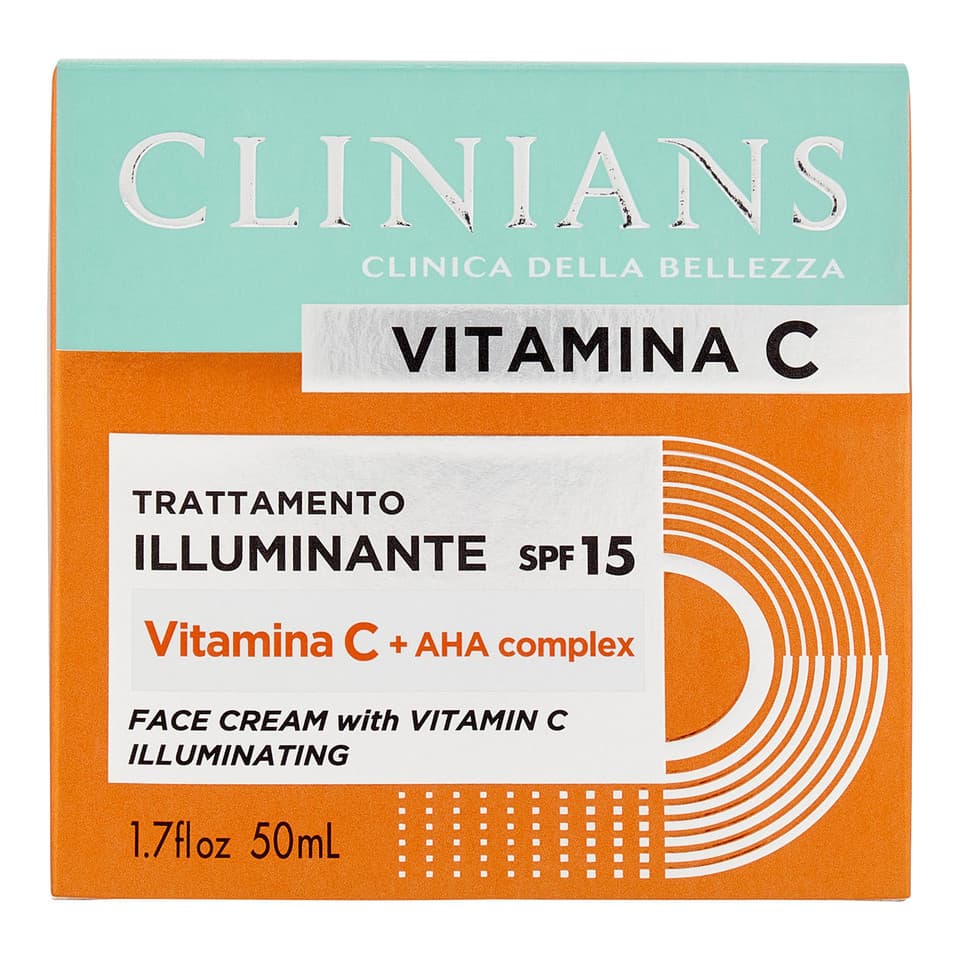Crema Viso Con Vitamina C Trattamento Illuminante Spf15