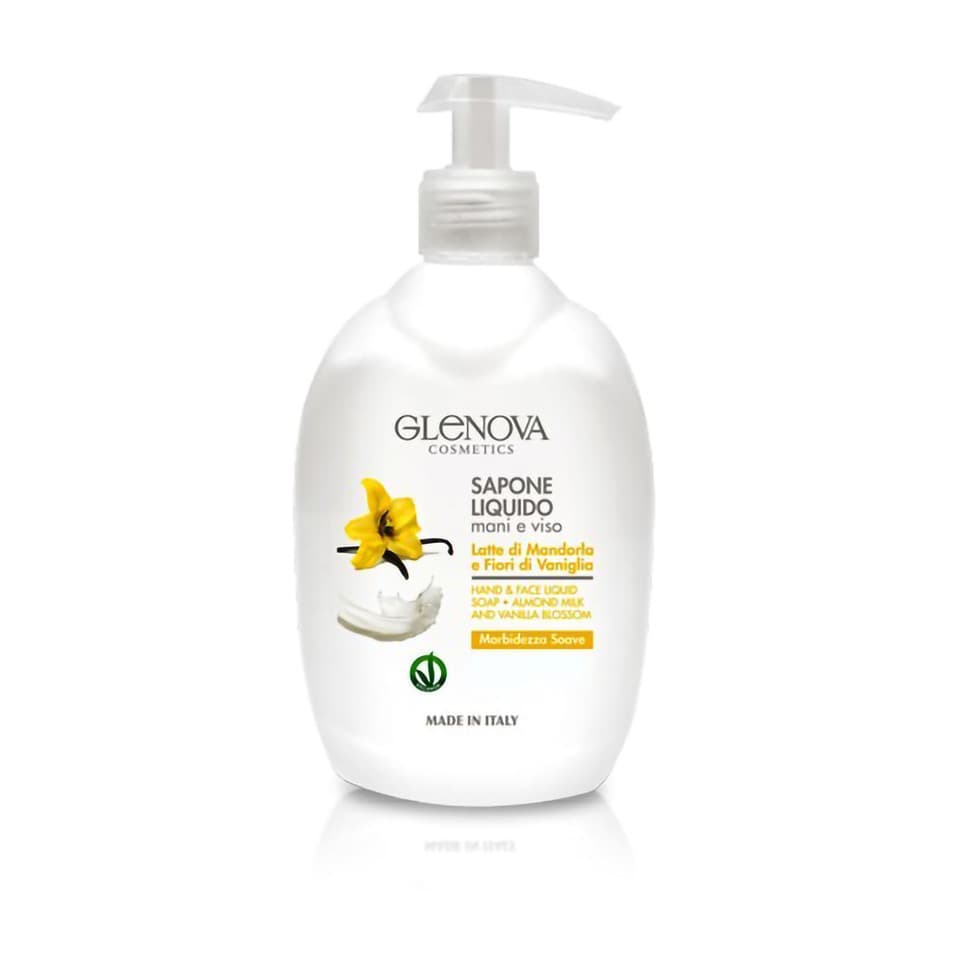 Sapone Liquido Mani E Viso Latte Di Mandorla E Fiori Di Vaniglia