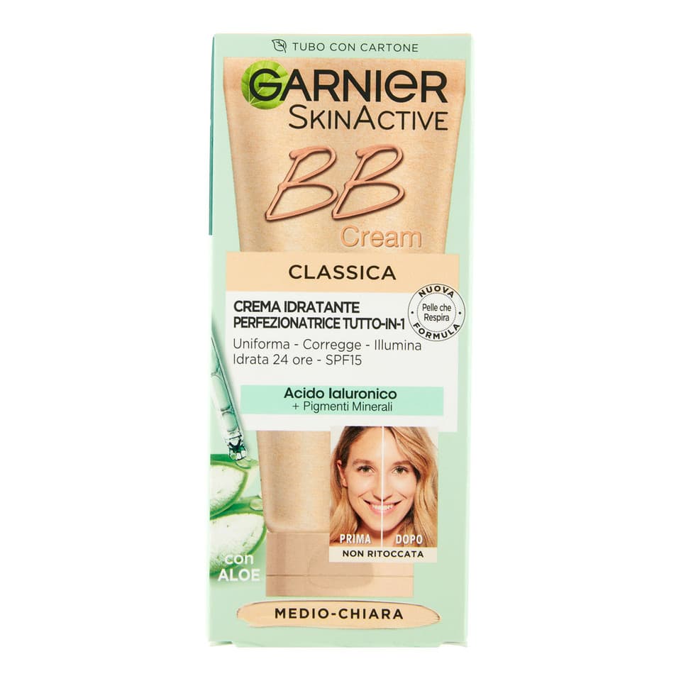 Bb Cream Classic, Con Acido Ialuronico, Tonalità Medio-chiara