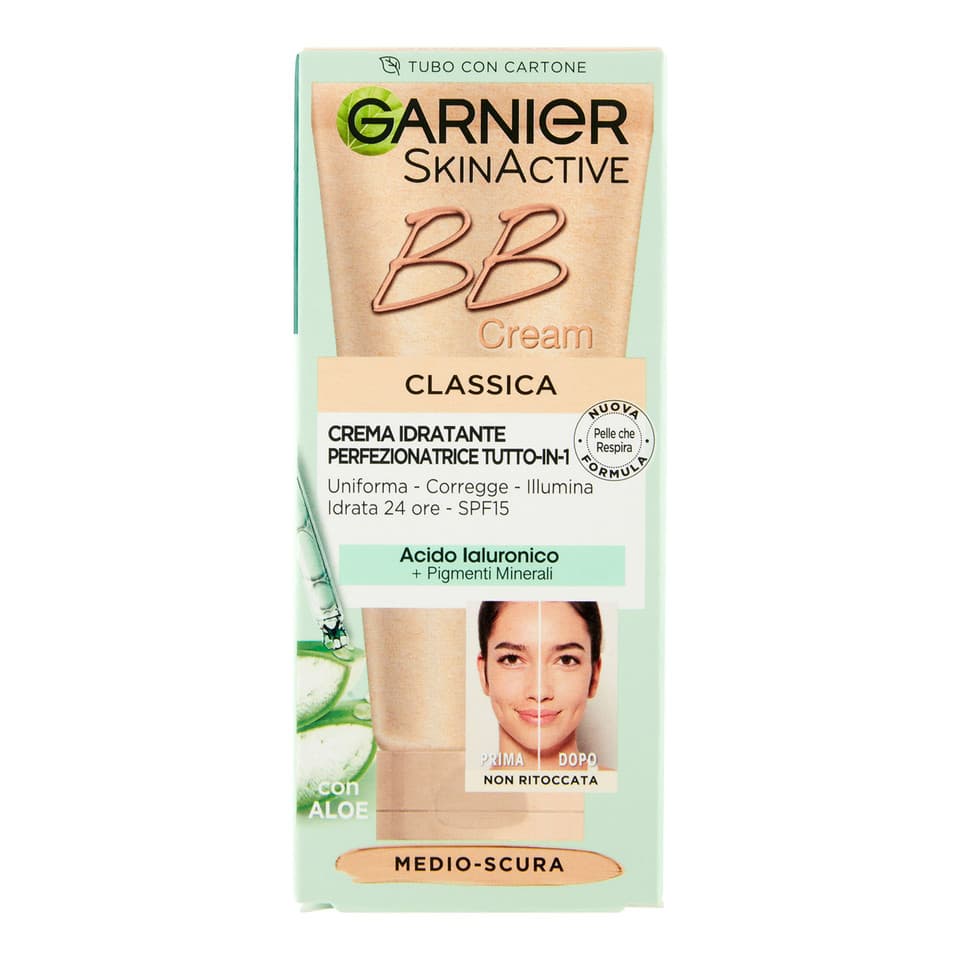 Bb Cream Classic, Con Acido Ialuronico, Tonalità Medio-scura