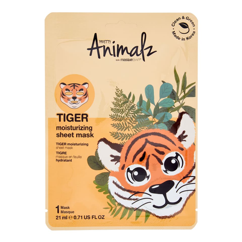 Pretty Animalz Tiger Moisturizing Sheet Mask 1 Mask