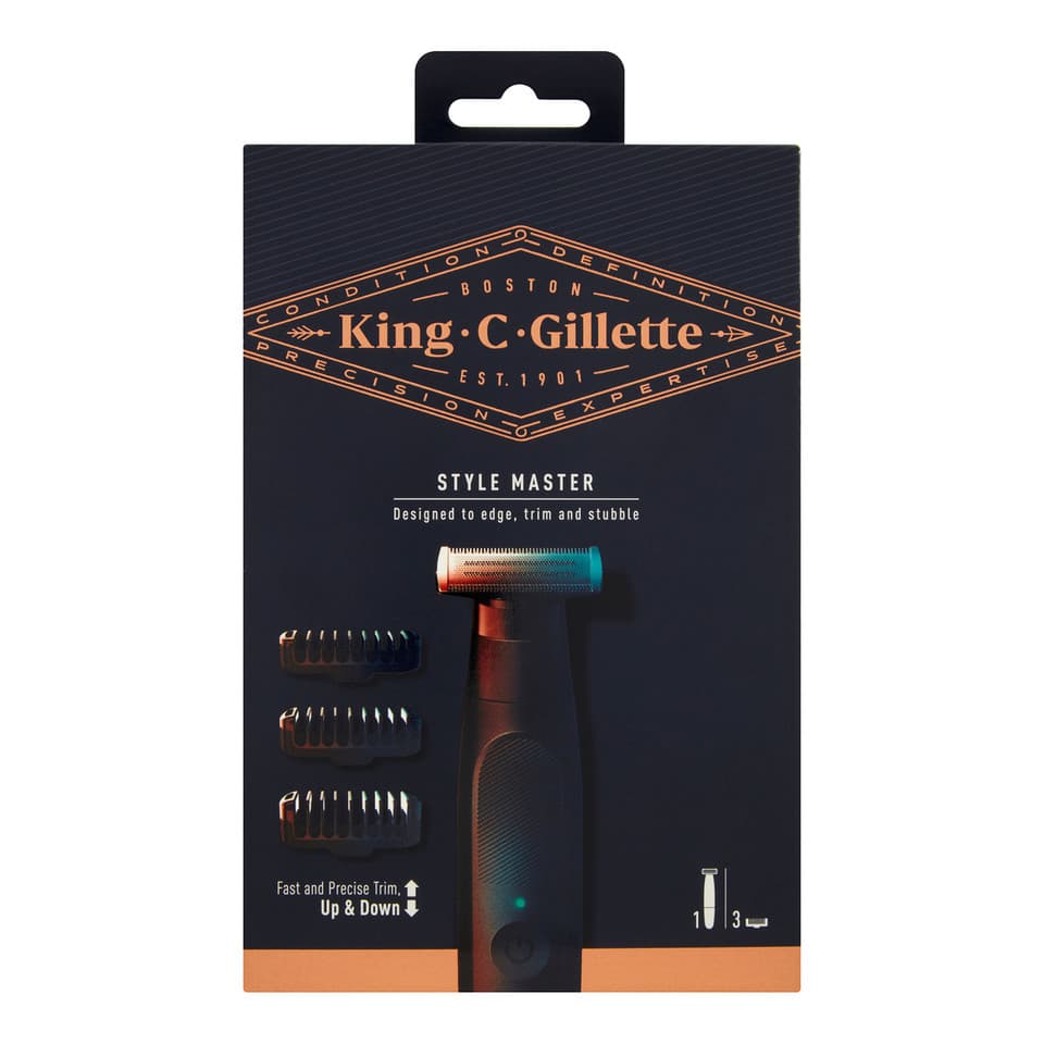 Style Master Kit Regolabarba, Rasoio Elettrico Uomo + 3 Pettini