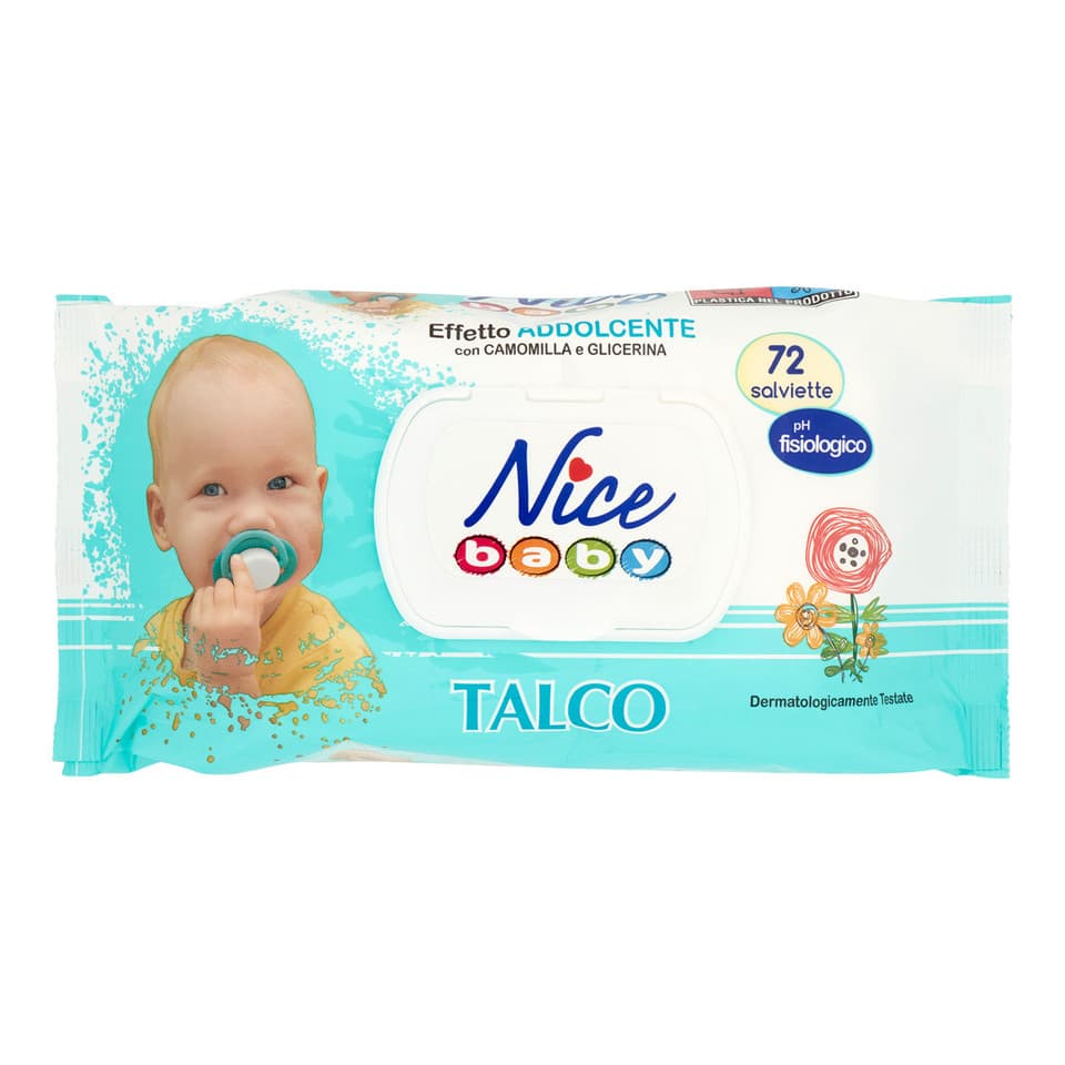 Baby Salviette Talco 72 Pz