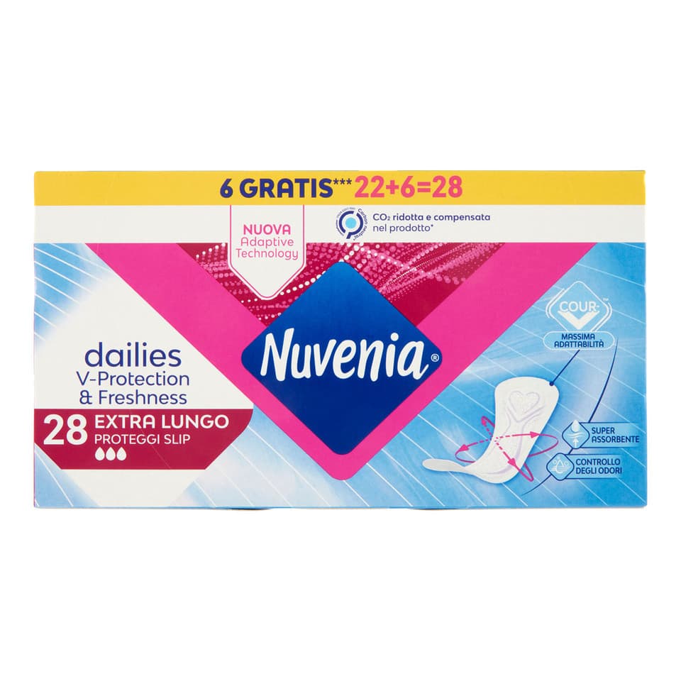 Proteggi-slip Extra Lungo Uso Quotidiano Curvefit 28 Pz