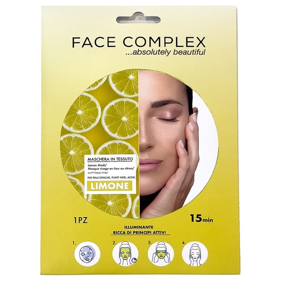 Maschera In Tessuto Limone 1 Pz