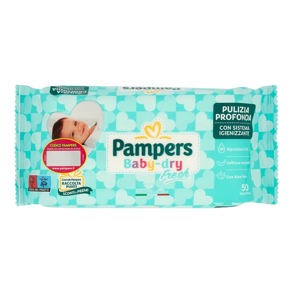 Baby Fresh Formula Esclusiva - 50 Salviettine - Pampers | Idea Bellezza